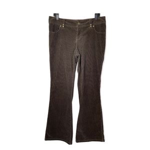 High Sierra Vintage Brown Corduroy Pants Women's Sz. 10 0066928 Flare Y2K